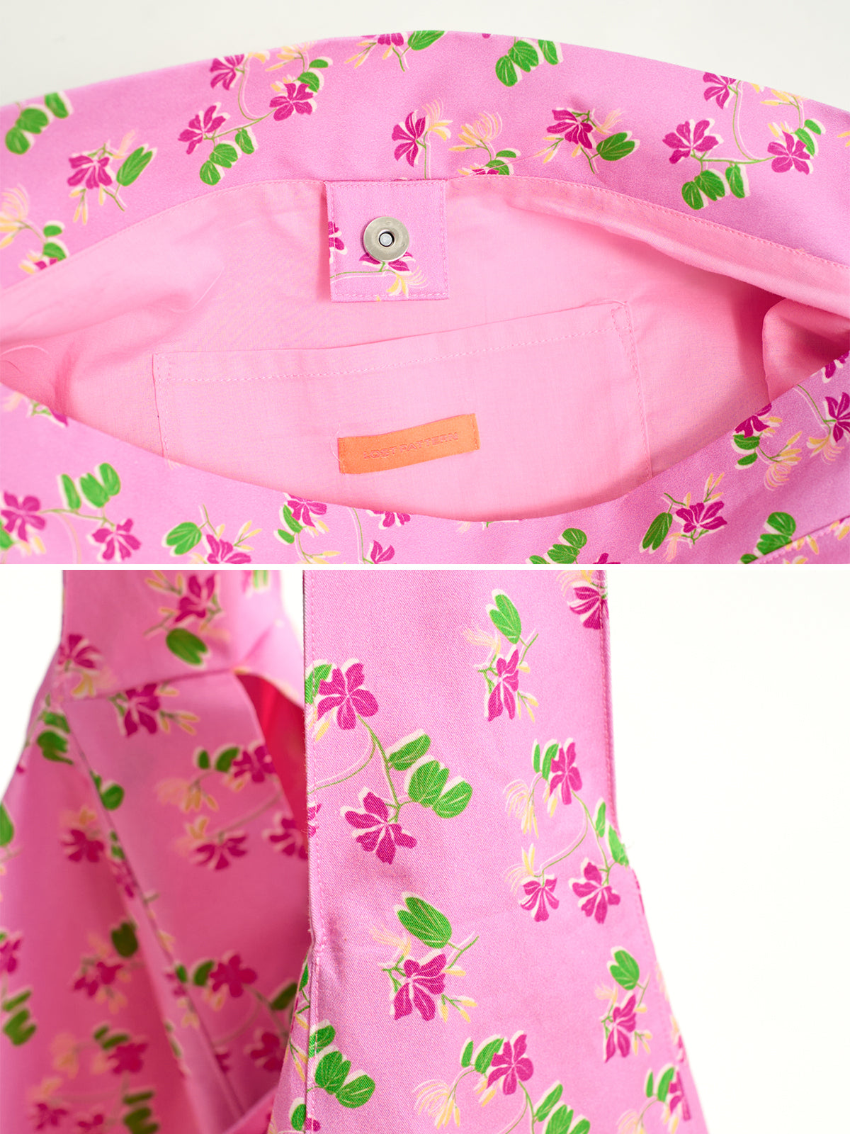”Beach Blossom“ Hobo Crossbody Bag - Pink