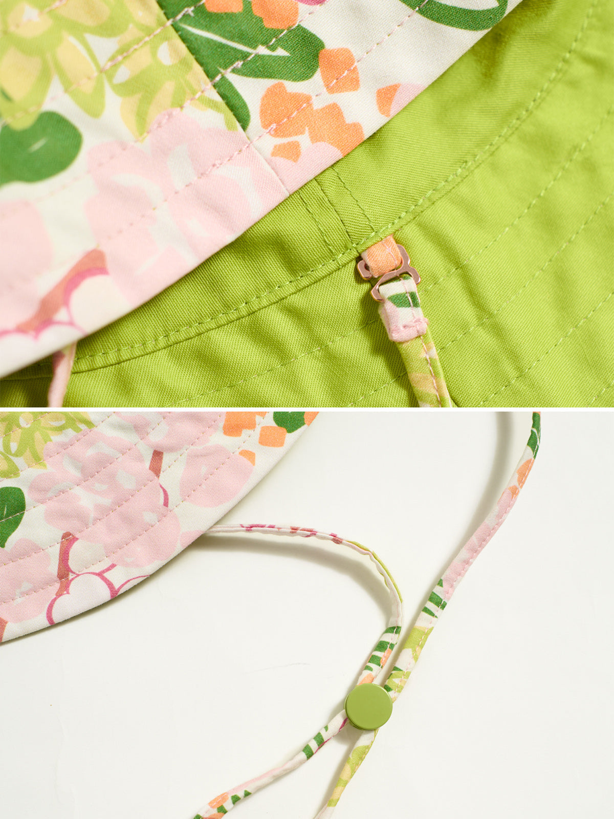 "Le Jardin" Reversible Sun Hat - Green