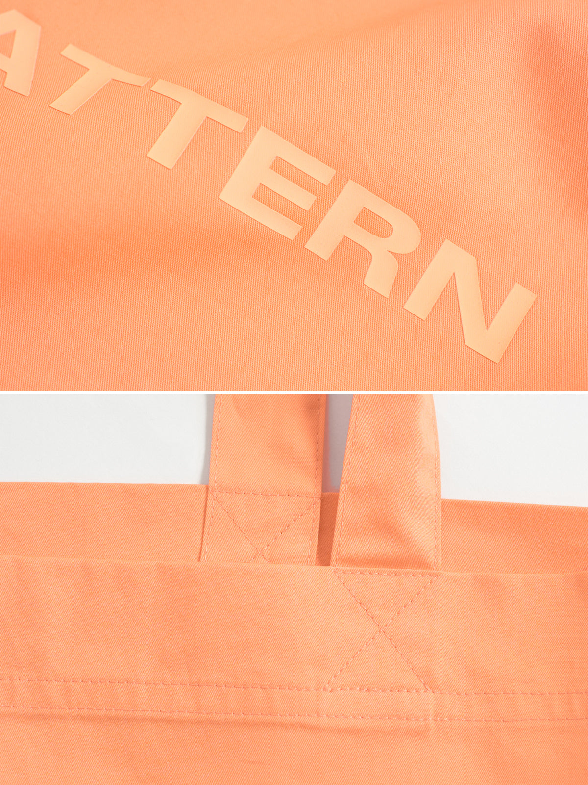 "Cactus" Cotton Tote Bag - Orange Sorbet