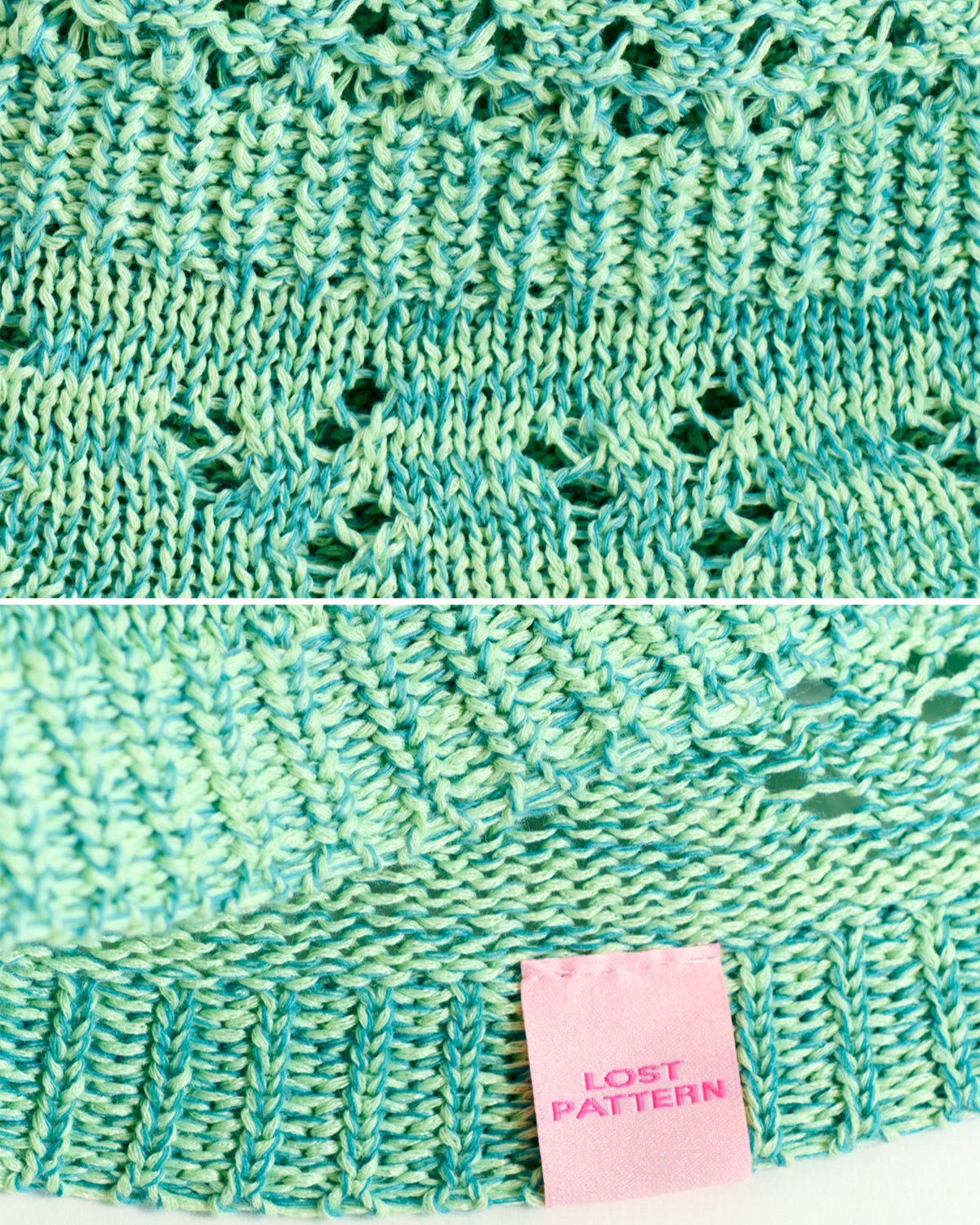 "Cactus" Crochet Bucket Hat - Peppermint Green
