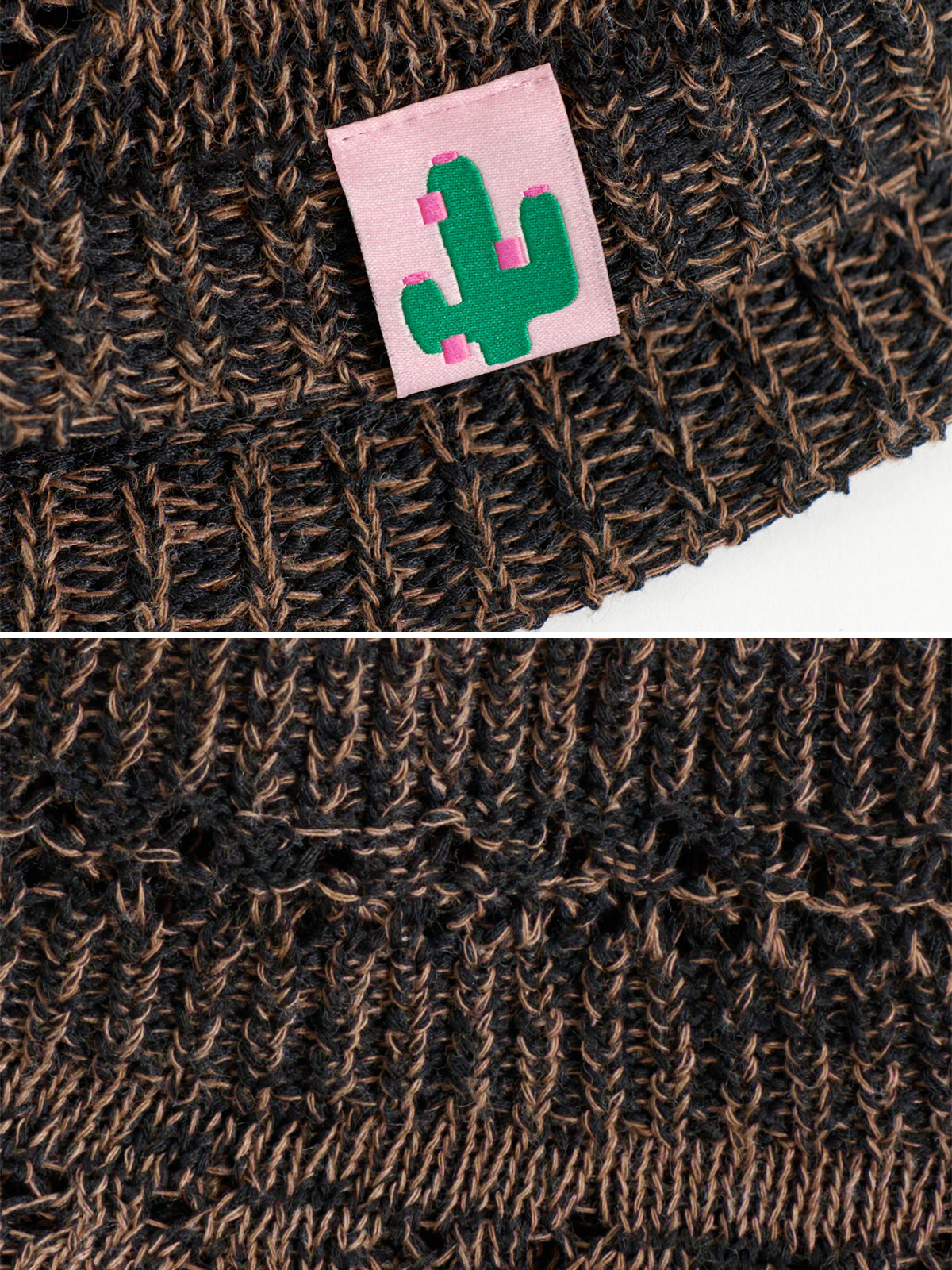 "Cactus" Crochet Bucket Hat - Toasted Cocoa