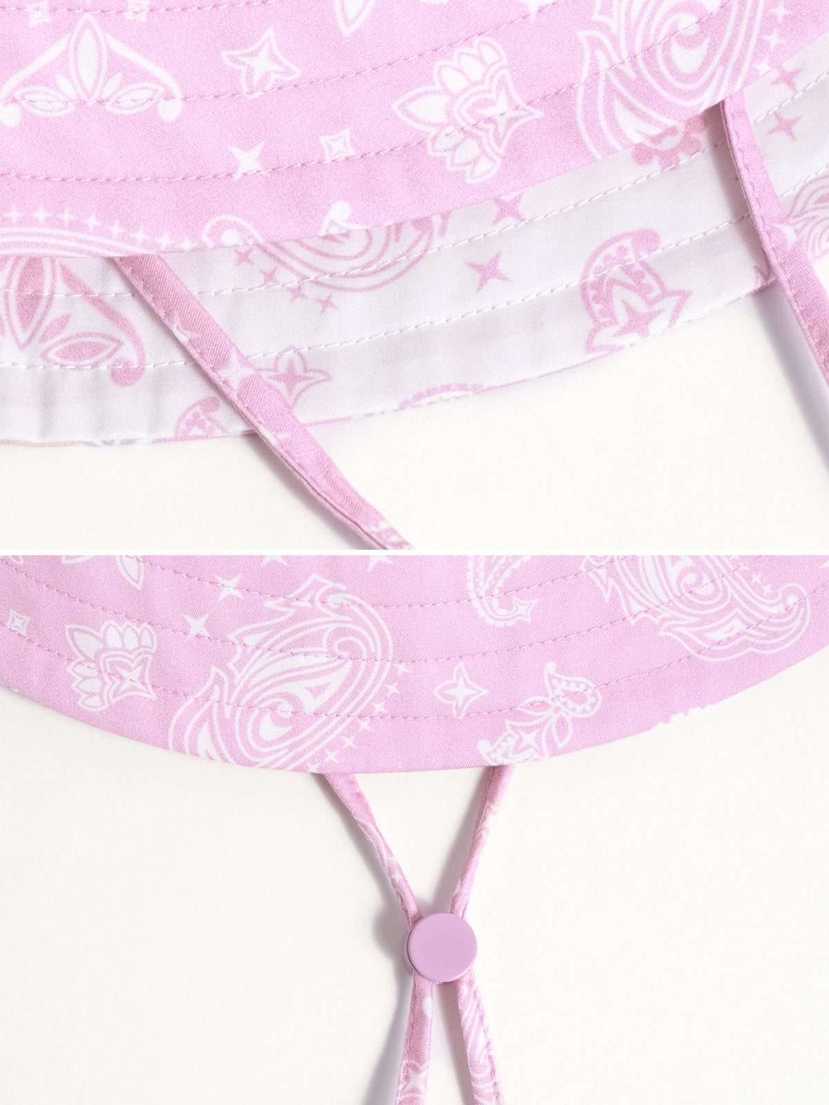 "Paisley" Cotton Reversible Sun Hat - Powder Pink