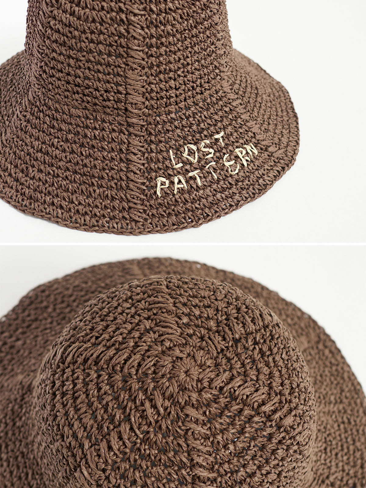 "Wanderlight" Packable Straw Hat - Coffee