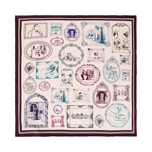 Downton Abbey: the Grand Finale x Lost Pattern Silk Scarf