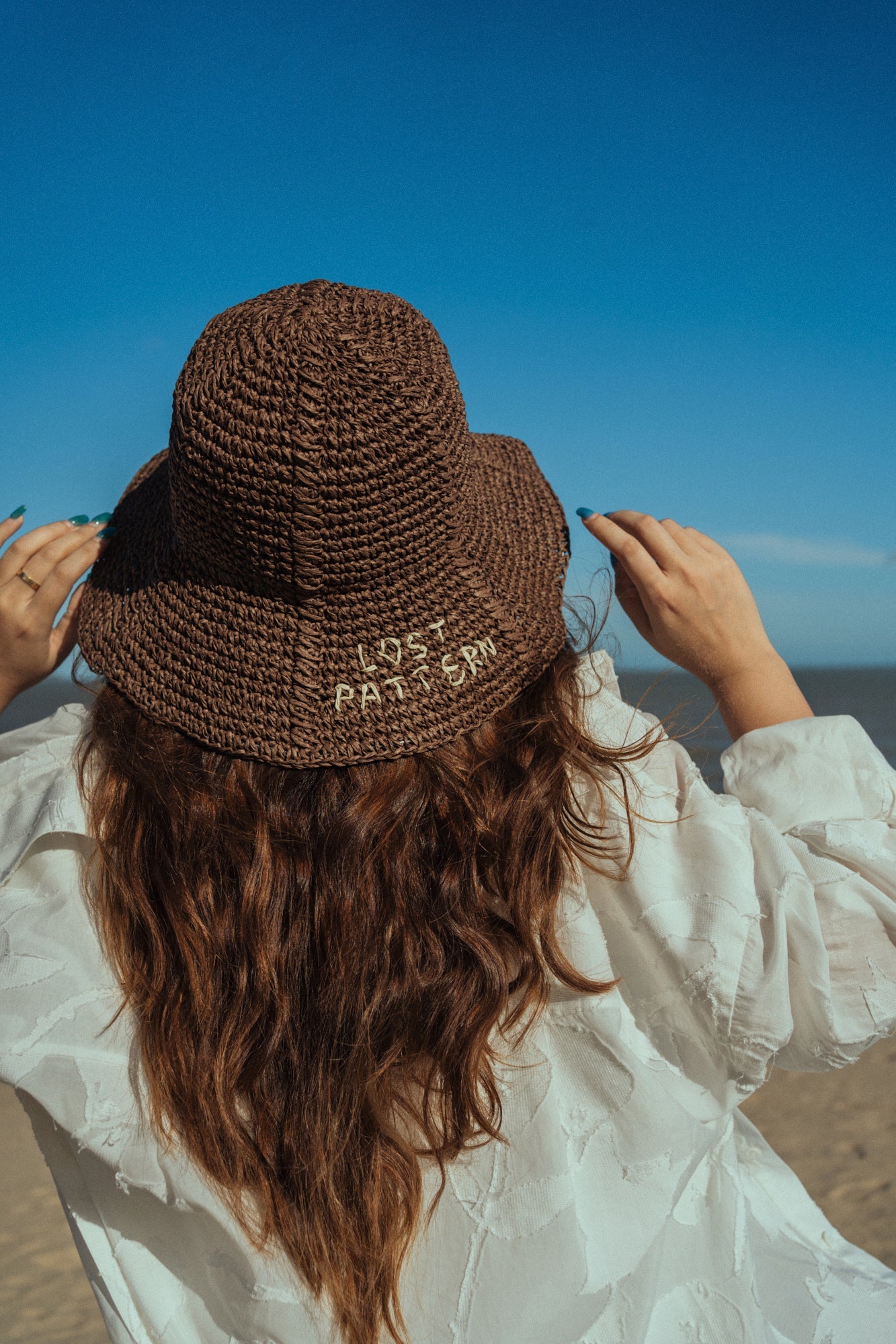 "Wanderlight" Packable Straw Hat - Coffee