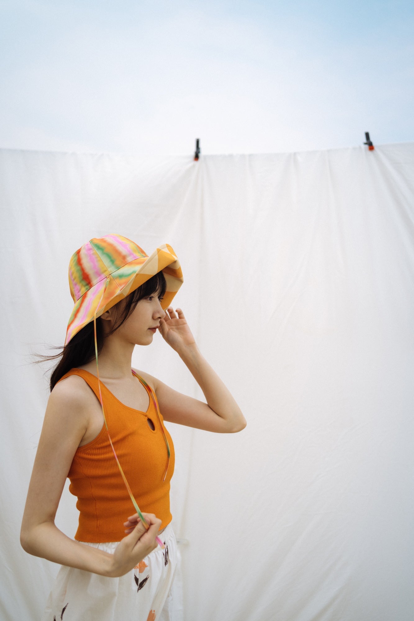 "Day Dream" Reversible Sun Hat - Rainbow