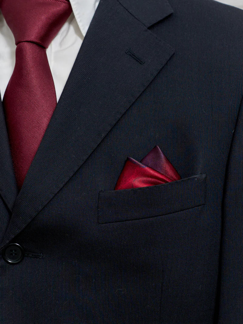 "La Rosa" Silk Pocket Square & Silk Shawl Set