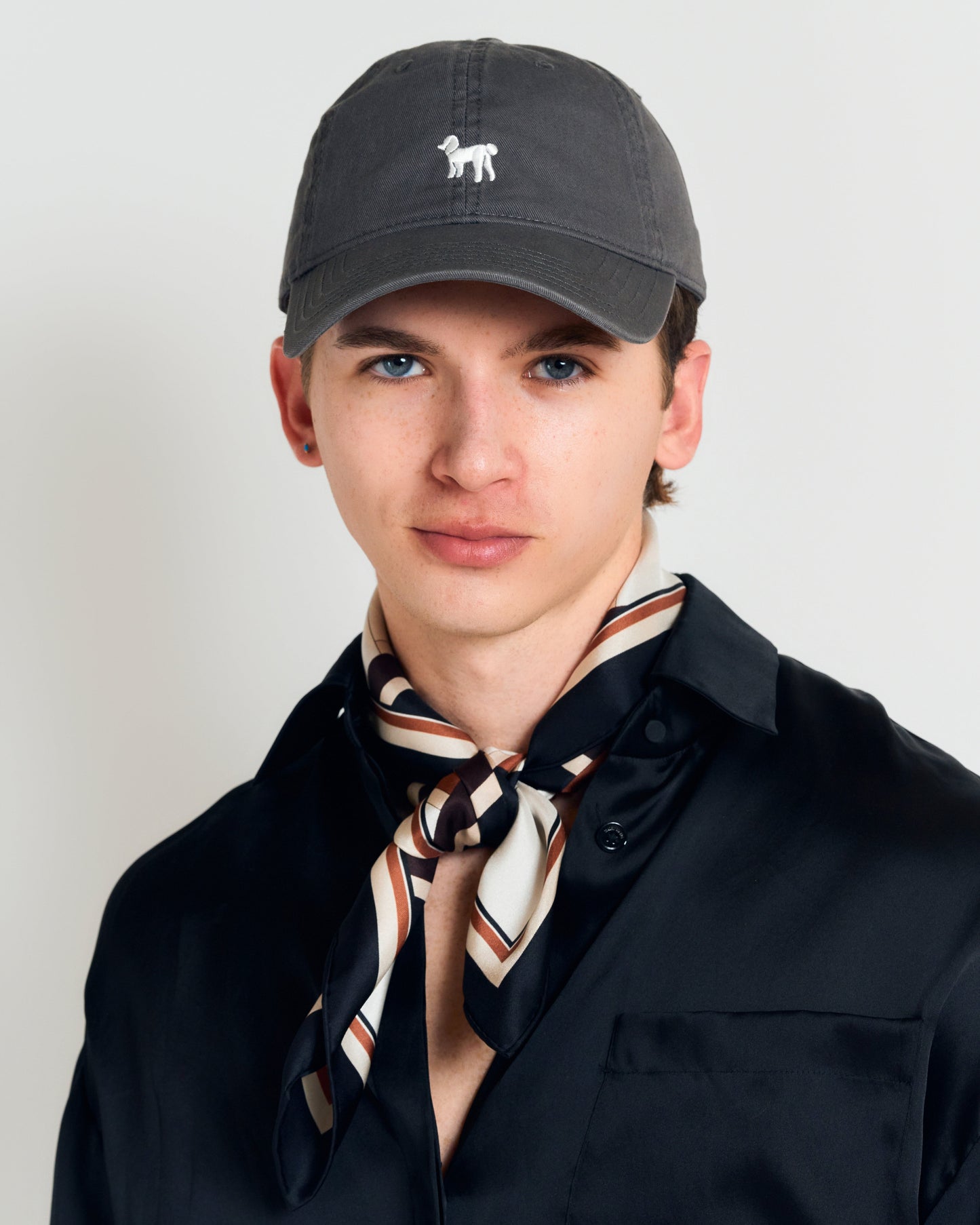 Lost Pattern x Leatherology Silk Square Scarf - Neutral