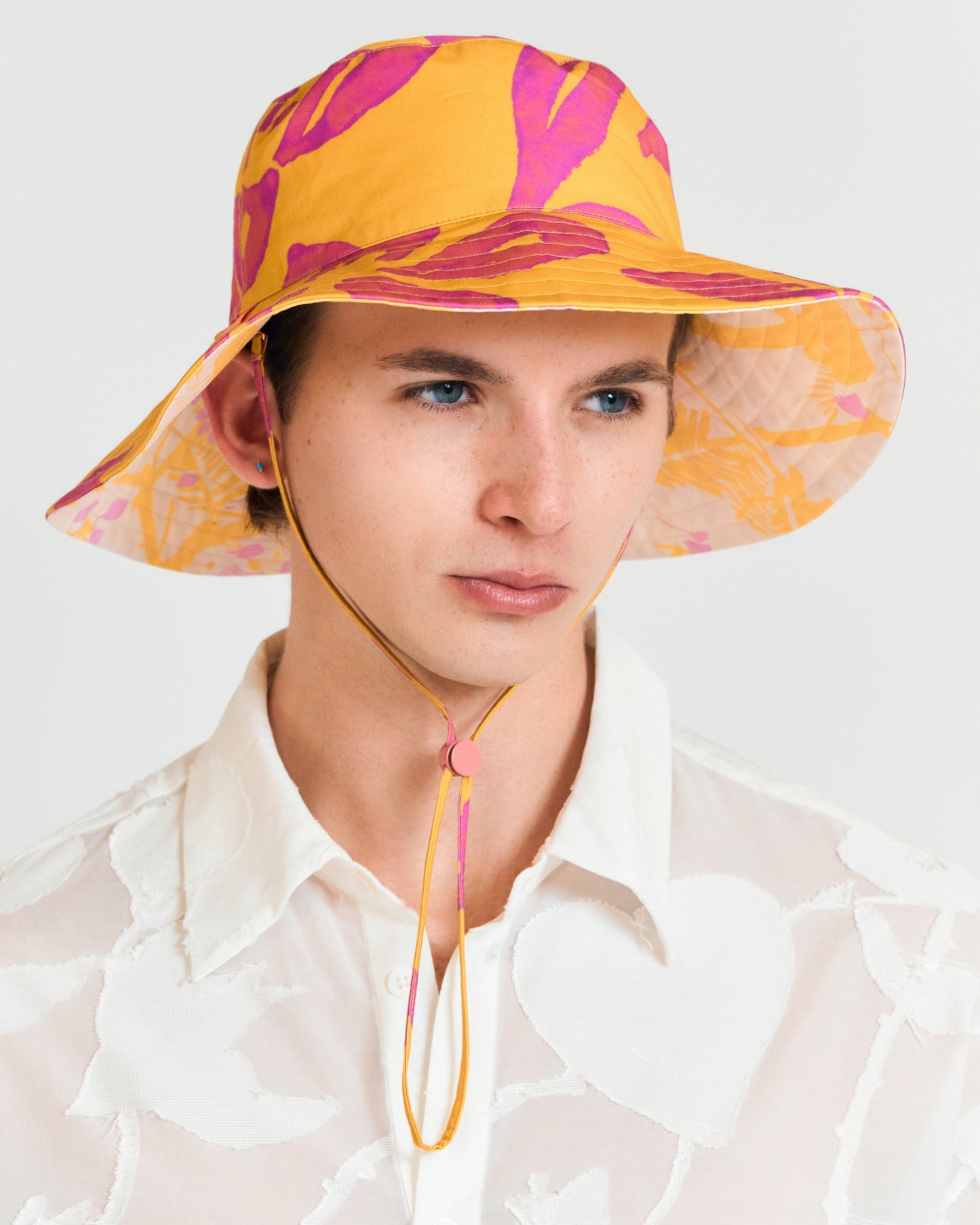“Tropical Bliss” Reversible Sun Hat - Golden Hour