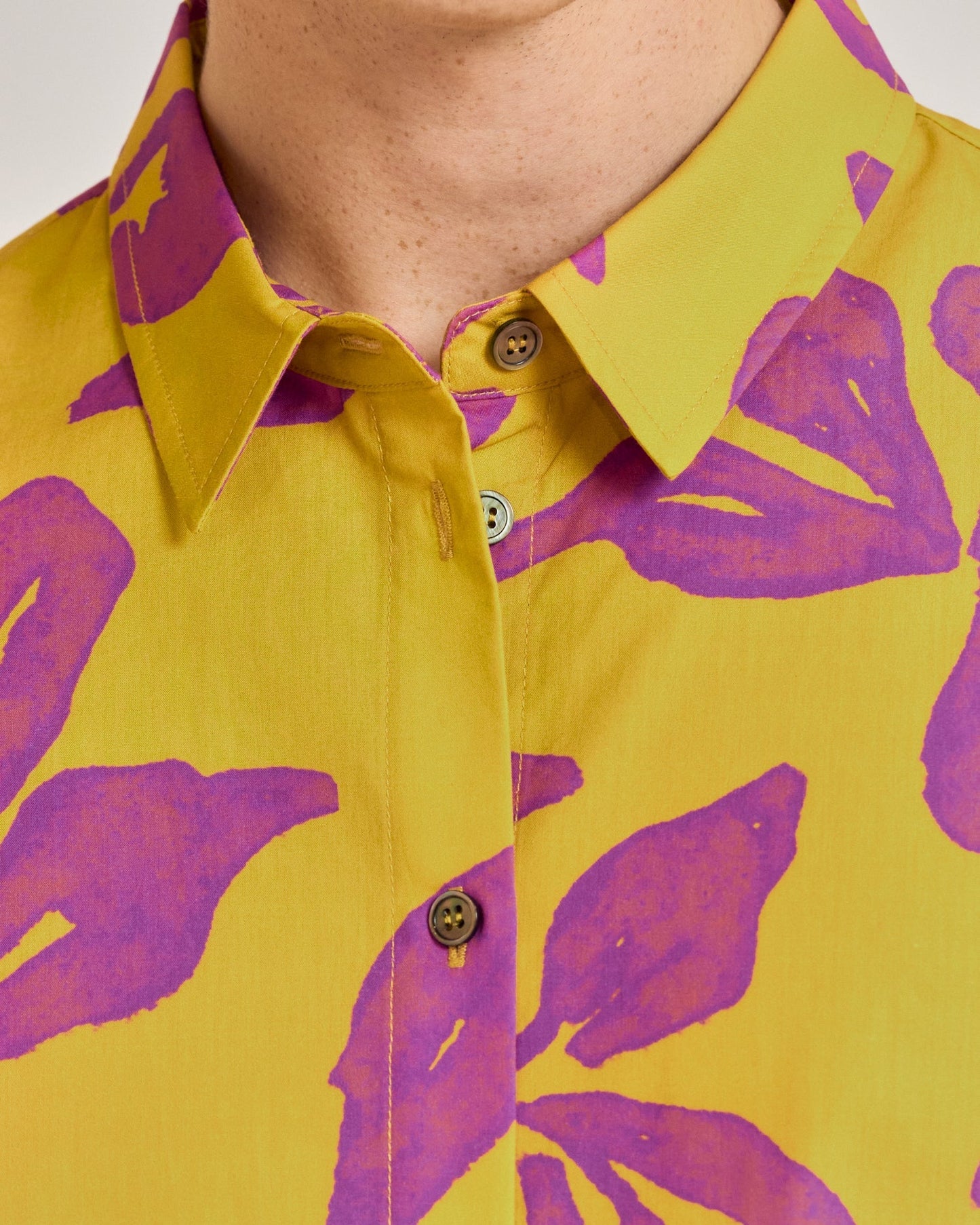 “Tropical Bliss” Oversized Hawaii Shirt - Golden Hour