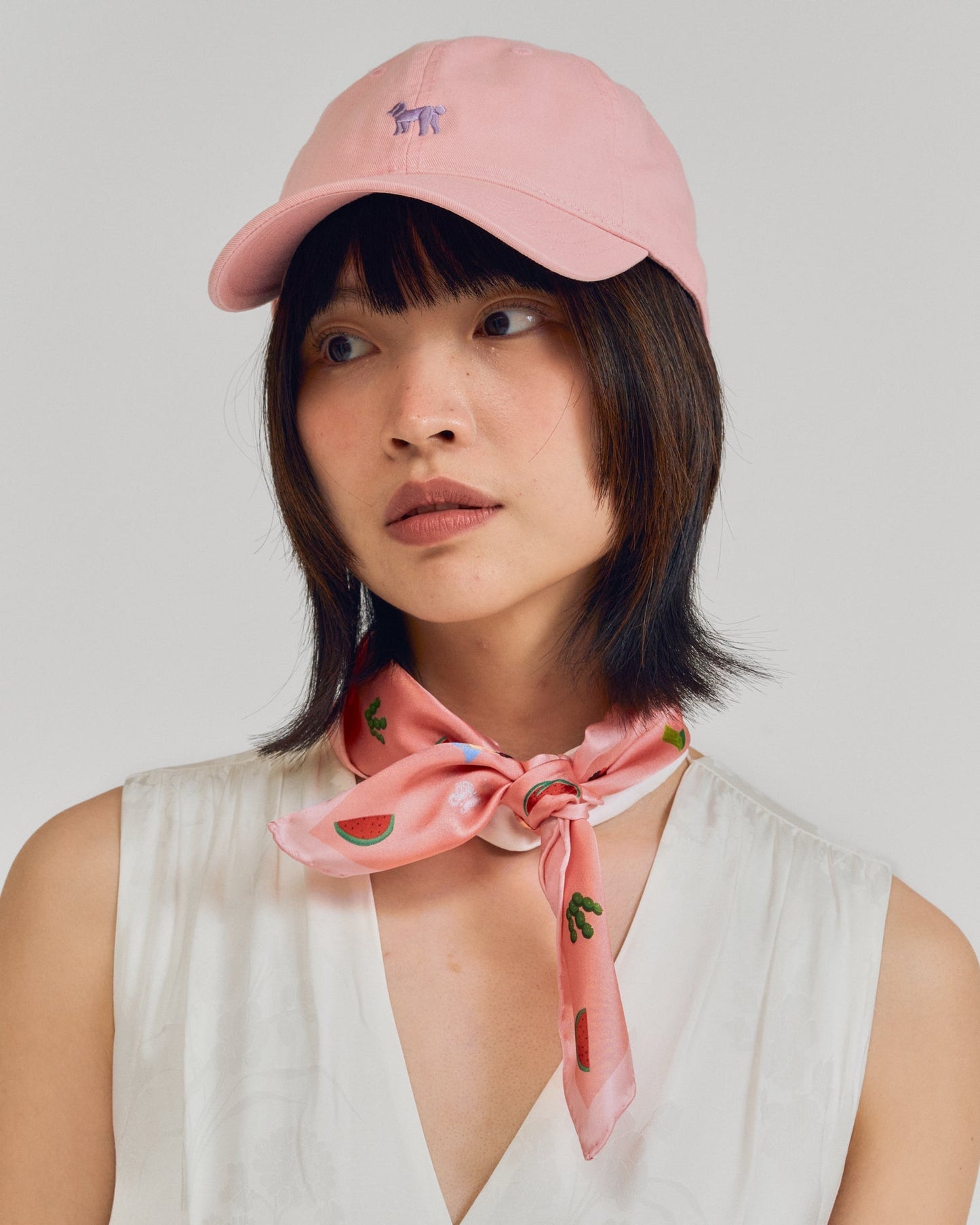 "Pan Pan" Baseball Cap - Light Pink