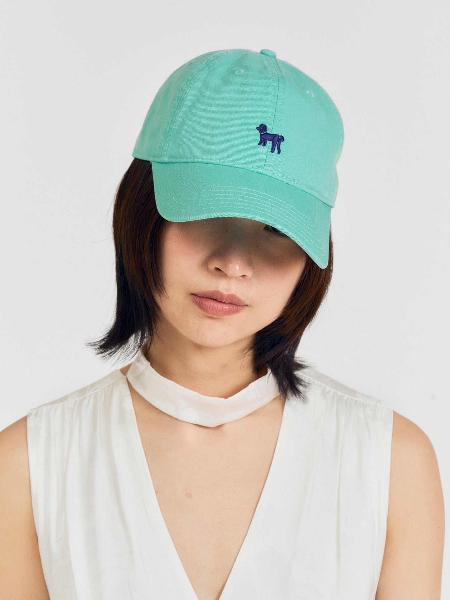"Pan Pan" Baseball Cap - Teal Green