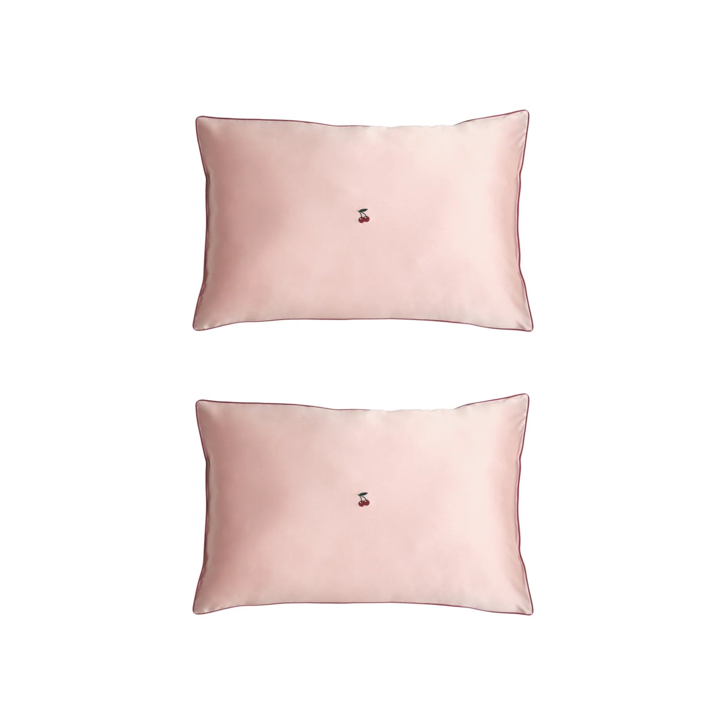 "Lost Cherries" 2-Piece Silk Pillowcase Gift Set