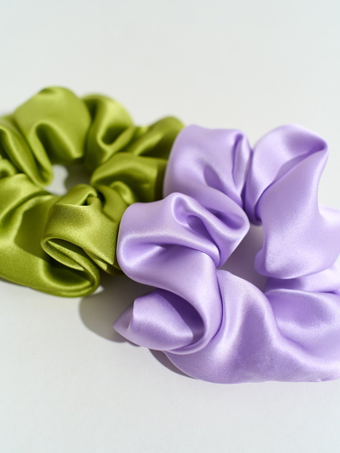 "Silken Hair" Silk Scrunchie Hair Tie - Purple