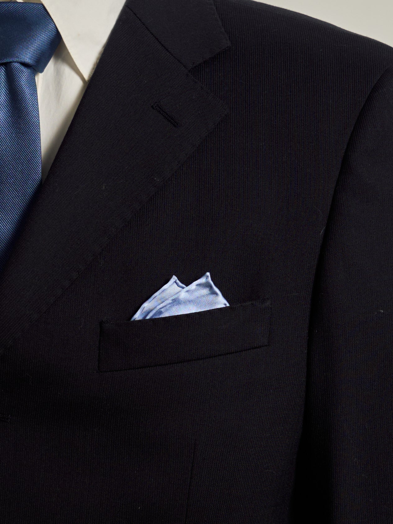 "New York in Sketches" Silk Pocket Square - Blue