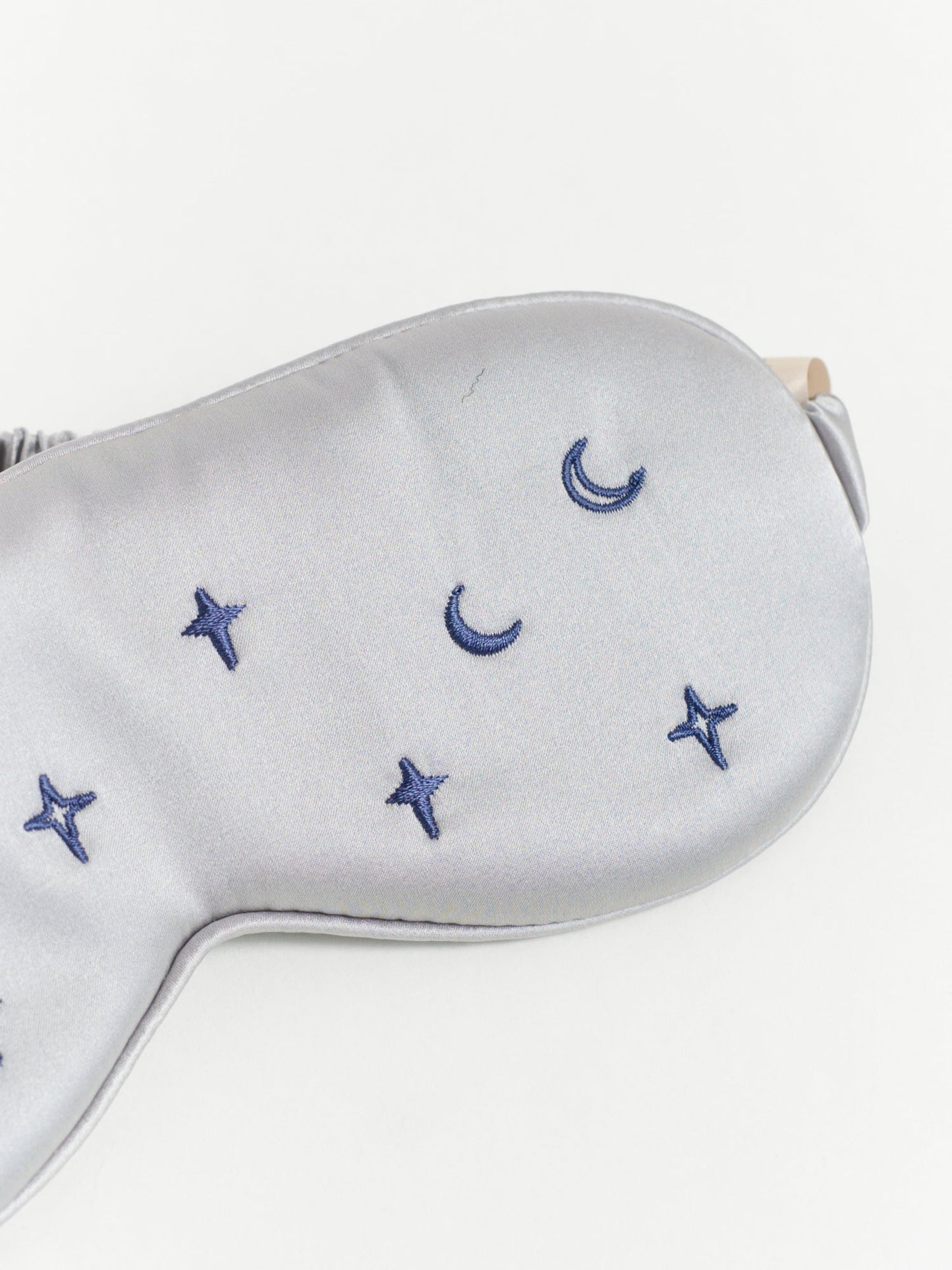 "Moonlit Stars" Silk Sleep Eye Mask - Silver