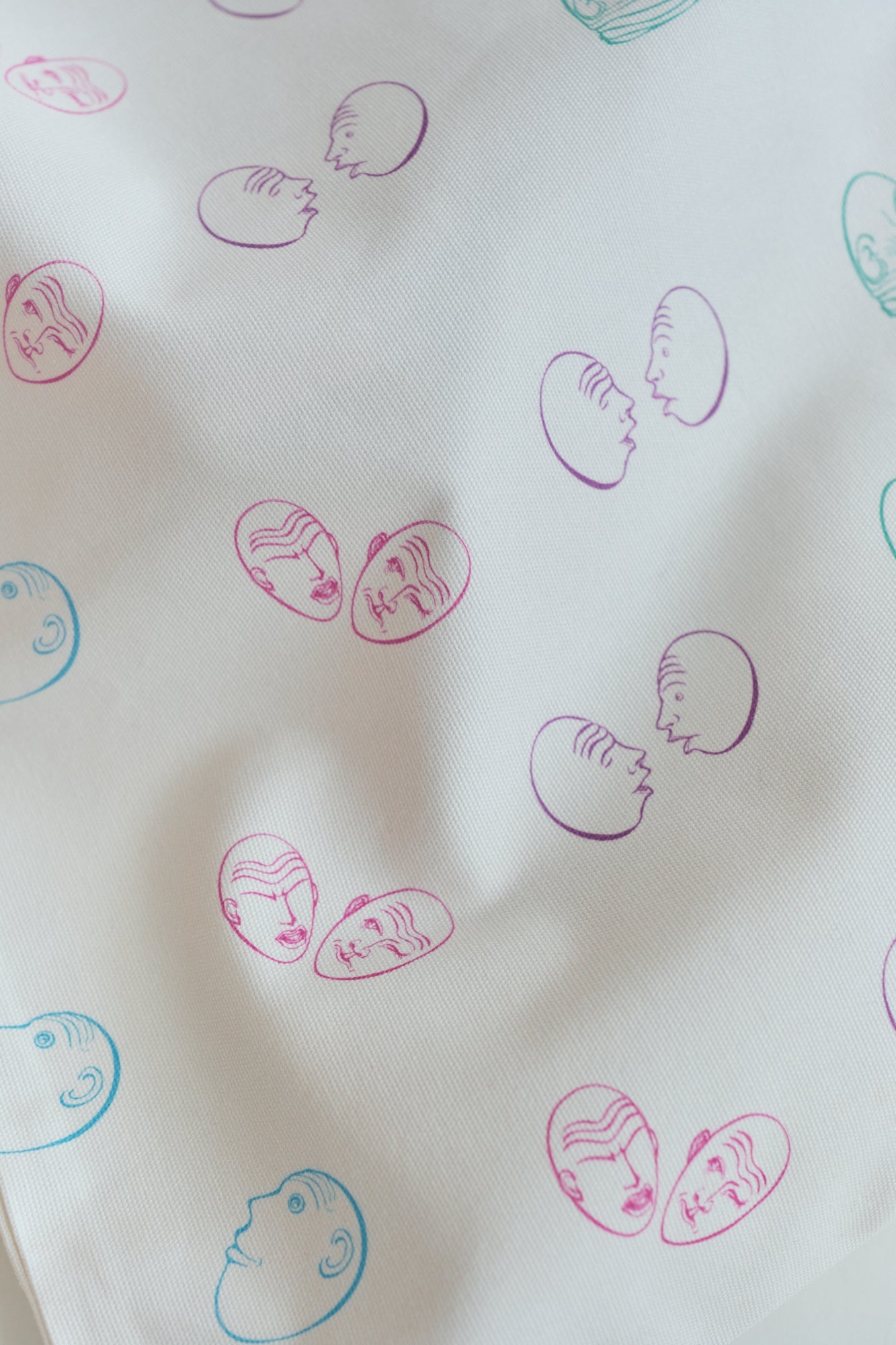 "Eggheads" Cotton Tote Bag - White